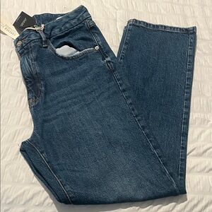 Forever 21 Dark Blue Straight Leg Jeans